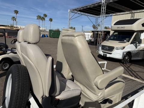 After: RV captain seats at RV show